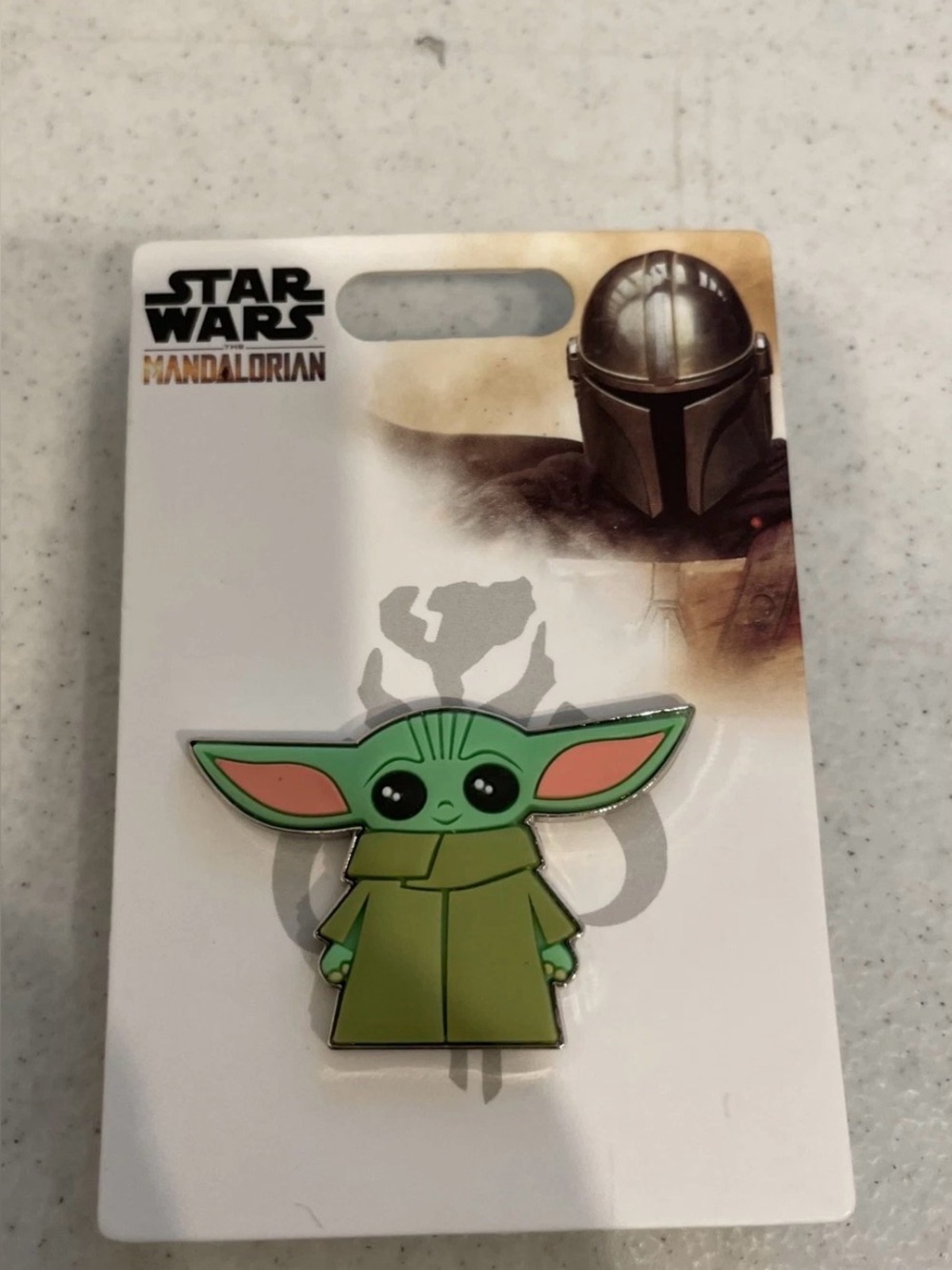 Star Wars Grogu Enamel Pin – Green and Pink